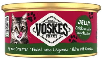 Voskes kurczak z warzywami w galaretce puszka 85g - mokra karma dla dorosłych kotów