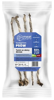 Meat Stuff twister z dorsza 15cm 100g - naturalny gryzak dla psa