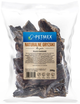 Petmex Płuco baranie 200g - naturalny gryzak dla psów