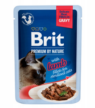 Brit Premium By Nature Cat Sterilised with Lamb sos saszetka 85g