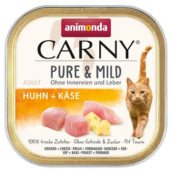 Animonda Carny Pure&Mild kurczak z serem tacka 100g