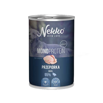 Nekko Monoprotein Przepiórka 400g - mokra karma dla dorosłych psów