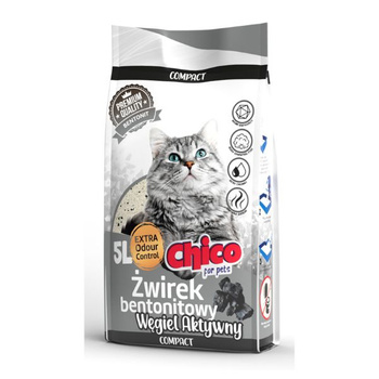 Chico Compact żwirek bentonitowy Activated Carbon 5l