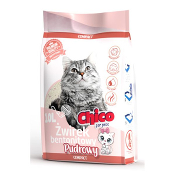 Chico Compact żwirek bentonitowy pudrowy 10l