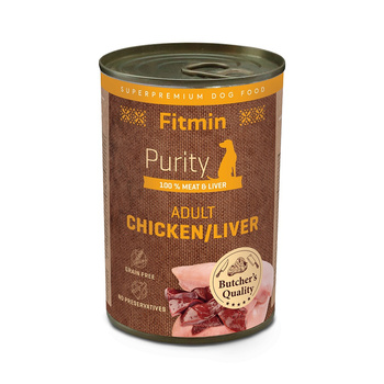 Fitmin Purity kurczak z wątrubką puszka 400g