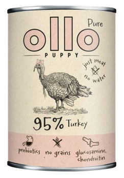 Ollo Pure Puppy Indyk 400g - mokra karma dla szczeniąt