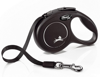 Flexi New Classic Smycz taśma XS 3m czarna [FL-3129]