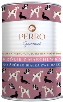 Perro Gourmet królik z marchewką puszka 400g - mokra karma dla dorosłych psów