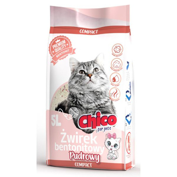 Chico Compact żwirek bentonitowy Pudrowy 5l
