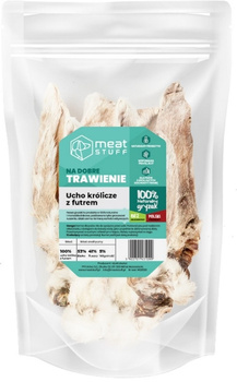 Meat Stuff ucho królicze z futrem 5szt - naturalny gryzak dla psa