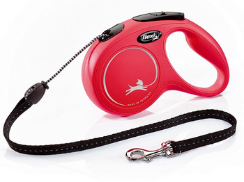 Flexi New Classic Smycz linka M 5m czerwona [FL-2603]