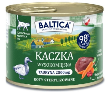Baltica kaczka 185g - mokra karma dla dorosłych kotów