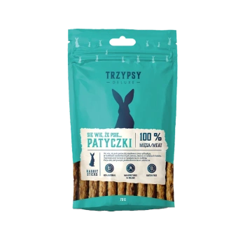 Trzypsy Deluxe patyczki z królika 70g - przysmak dla psów