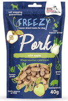 Syta Micha Liofilizowane przysmaki dla psa Wieprzowina z jabłkiem FREEZY 40g