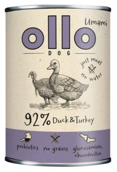 Ollo Umami Kaczka z indykiem 400g - mokra karma dla dorosłych psów