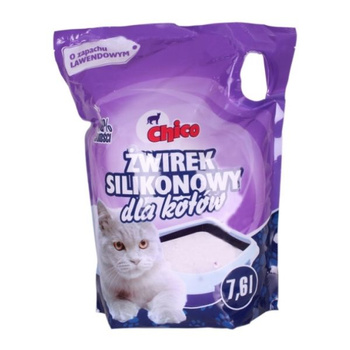Chico żwirek silikonowy Standard dla kota o zapachu lawendowym 7,6l