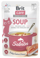 Brit Care Cat Soup zupka z łososiem dla kota 85g