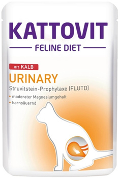 Kattovit Urinary z cielęciną 85g - mokra karma dla dorosłych kotów