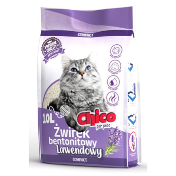 Chico Compact żwirek bentonitowy lawenda 10l