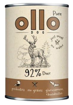 Ollo Pure Jeleń 400g - mokra karma dla dorosłych psów