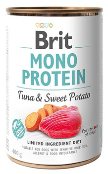 Brit Mono Protein Tuna & Sweet Potato 400g - mokra karma dla dorosłych psów