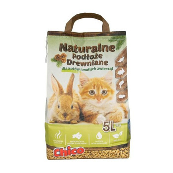 Chico żwirek drewniany pellet - podłoże dla kota, gryzoni i królików 5l