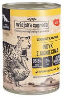 Wiejska Zagroda Indyk z jagnięciną 400g - mokra karma dla psów dorosłych