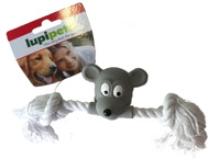 Lupi Pets myszka z liną 20cm - zabawka dla psa