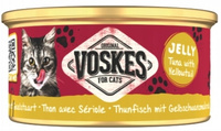 Voskes tuńczyk z seriolą w galaretce puszka 85g - mokra karma dla dorosłych kotów