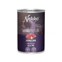 Nekko Monoprotein jagnięcina z ryżem 400g - mokra karma dla dorosłych psów