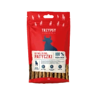 Trzypsy Deluxe patyczki z wołowiny 70g - przysmak dla psów