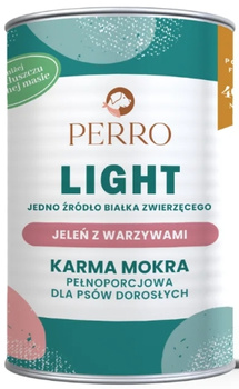 Perro LIGHT jeleń z warzywami puszka 400g - mokra karma dla dorosłych psów