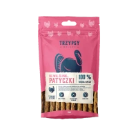 Trzypsy Deluxe patyczki z indyka 70g - przysmak dla psów