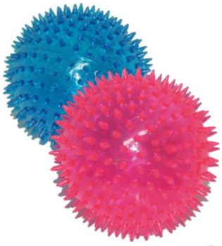 Yarro piłka z kolcami niepiszcząca 8cm - gumowa zabawka dla psa