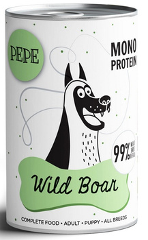 Pepe Monoprotein dzik 400g - mokra karma dla psów