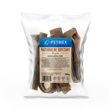 Petmex Skóra dzika 15cm 200g - naturalny gryzak dla psów