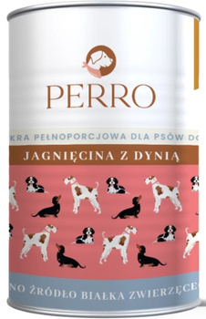 Perro jagnięcina z dynią puszka 400g - mokra karma dla dorosłych psów