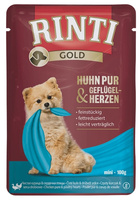 Rinti Gold Kurczak z sercami drobiowymi 100g - mokra karma dla dorosłych psów