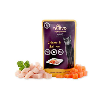 Nuevo kurczak z łososiem saszetka 85g
