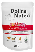 Dolina Noteci Premium Pies Junior Serca wołowe saszetka 300g