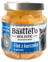 Basttet'o Holistic filet z kurczaka w galerecie 130g - mokra karma dla dorosłych kotów