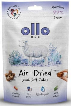 Ollo Air-Dried Lamb Cubes 80g - przysmaki dla psa z jagnięciny