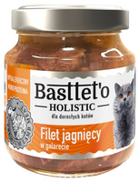 Basttet'o Holistic filet jagnięcy w galerecie 130g - mokra karma dla dorosłych kotów