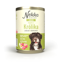 Nekko Junior Królik z jabłkiem i rumiankiem 400g - mokra karma dla szczeniąt