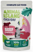 Animal Island Everyday szarpane fileciki z wołowiny w rosole 85g - mokra karma dla dorosłych kotów