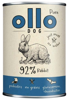 Ollo Pure Królik 400g - mokra karma dla dorosłych psów.jpg