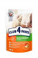 Club 4 Paws Kitten kurczak w sosie saszetka 80g