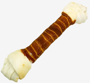 Happy Snacky kość wiązana z kaczką i dorszem 24cm