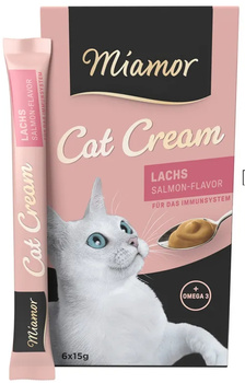 Miamor Cat Cream pasta z łososiem 6x15g