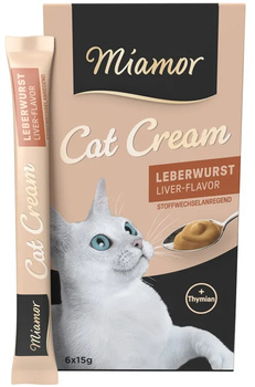 Miamor Cat Cream pasta z wątróbką 6x15g